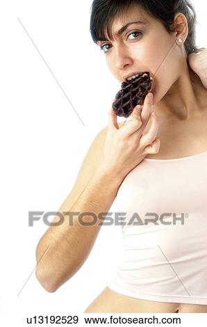 Woman, Breakfast, Having breakfast, Beauty, Young, Young woman, Brown hair View Large Photo Image Stock Photo - Woman, Breakfast, Having breakfast, Beauty, Young, Young woman, Brown hair. Fotosearch