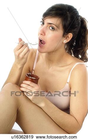 Woman, Breakfast, Having breakfast, Beauty, Young, Young woman, Morning View Large Photo Image Stock Photo - Woman, Breakfast, Having breakfast, Beauty, Young, Young woman, Morning. Fotosearch