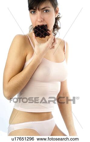 Woman, Breakfast, Having breakfast, Beauty, Young, Young woman, Brown hair View Large Photo Image Stock Photograph - Woman, Breakfast, Having breakfast, Beauty, Young, Young woman, Brown hair. Fotosearch