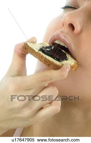 Woman, Breakfast, Having breakfast, Beauty, Young, Young woman, Morning View Large Photo Image Stock Photography - Woman, Breakfast, Having breakfast, Beauty, Young, Young woman, Morning. Fotosearch