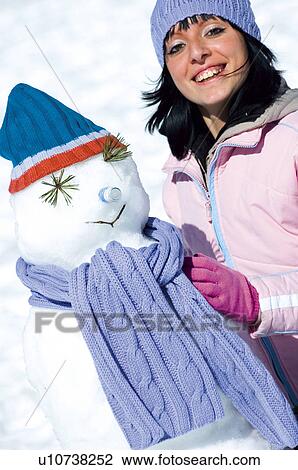 Woman, Young, Young woman, Beautiful, Winter, Clothes, Winter clothes View Large Photo Image Stock Image - Woman, Young, Young woman, Beautiful, Winter, Clothes, Winter clothes. Fotosearch