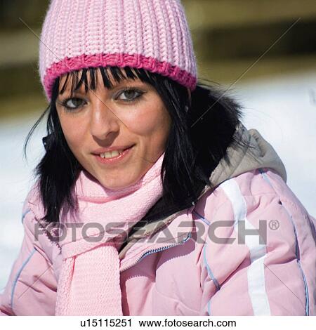 Woman, Young, Young woman, Beautiful, Winter, Clothes, Winter clothes View Large Photo Image Stock Image - Woman, Young, Young woman, Beautiful, Winter, Clothes, Winter clothes. Fotosearch