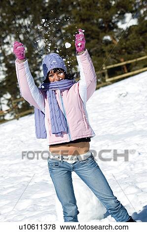 Woman, Young, Young woman, Beautiful, Winter, Clothes, Winter clothes View Large Photo Image Stock Photo - Woman, Young, Young woman, Beautiful, Winter, Clothes, Winter clothes. Fotosearch