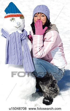 Woman, Young, Young woman, Beautiful, Winter, Clothes, Winter clothes View Large Photo Image Stock Photo - Woman, Young, Young woman, Beautiful, Winter, Clothes, Winter clothes. Fotosearch