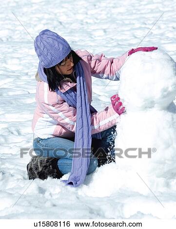 Woman, Young, Young woman, Beautiful, Winter, Clothes, Winter clothes View Large Photo Image Stock Photograph - Woman, Young, Young woman, Beautiful, Winter, Clothes, Winter clothes. Fotosearch