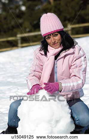 Woman, Young, Young woman, Beautiful, Winter, Clothes, Winter clothes View Large Photo Image Stock Photography - Woman, Young, Young woman, Beautiful, Winter, Clothes, Winter clothes. Fotosearch