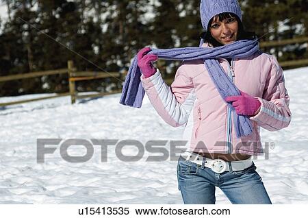 Woman, Young, Young woman, Beautiful, Winter, Clothes, Winter clothes View Large Photo Image Stock Photography - Woman, Young, Young woman, Beautiful, Winter, Clothes, Winter clothes. Fotosearch