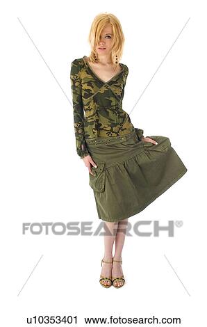 Stock Image - Woman, Beauty, Blond, Blonde, Blond hair, Long hair, Elegance. Fotosearch
