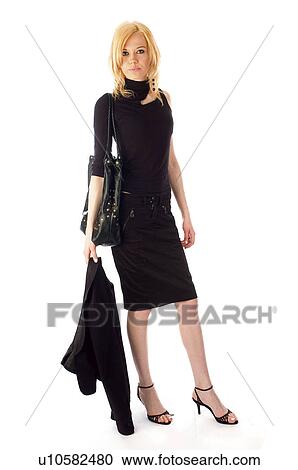 Stock Image - Woman, Beauty, Blond, Blonde, Blond hair, Long hair, Elegance. Fotosearch
