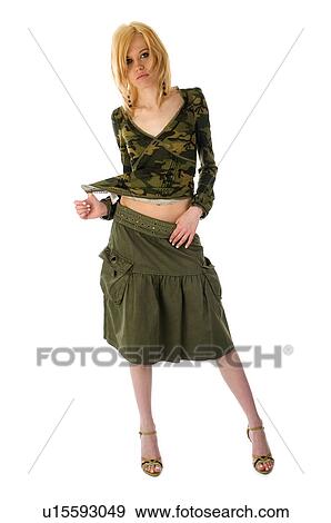 Stock Photo - Woman, Beauty, Blond, Blonde, Blond hair, Long hair, Elegance. Fotosearch