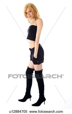 Stock Photography - Woman, Beauty, Blond, Blonde, Blond hair, Long hair, Elegance. Fotosearch