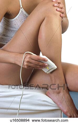 Picture - Woman, Beauty, Bodycare, Part of the body, Body part, Knickers. Fotosearch