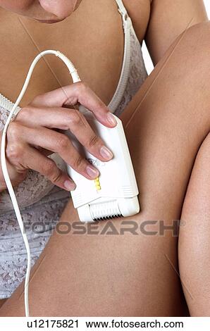 Stock Image - Woman, Beauty, Bodycare, Part of the body, Body part, Knickers. Fotosearch