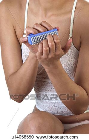 Stock Image - Woman, Beauty, Bodycare, Part of the body, Body part, Knickers. Fotosearch