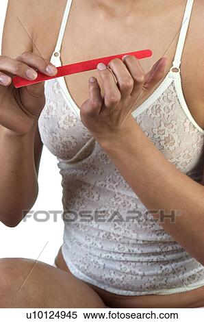 Stock Photography - Woman, Beauty, Bodycare, Part of the body, Body part, Knickers. Fotosearch