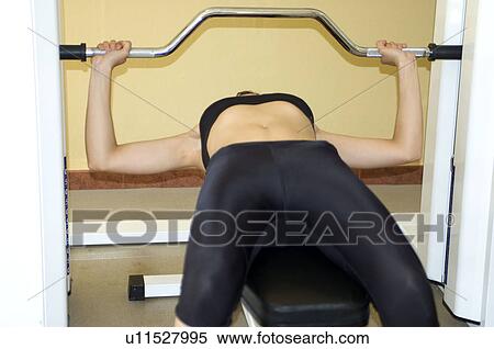 Stock Photography - Woman, Fitness, Gym, Gymnastics, Top, Sport wear, Sport clothes. Fotosearch