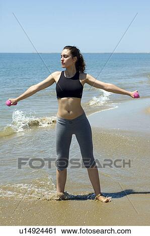 Woman, Fitness, Gymnastics, Brown hair, Pigtail, Ponytail, Long hair View Large Photo Image Stock Image - Woman, Fitness, Gymnastics, Brown hair, Pigtail, Ponytail, Long hair. Fotosearch