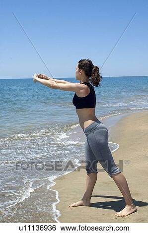 Woman, Fitness, Gymnastics, Brown hair, Pigtail, Ponytail, Long hair View Large Photo Image Stock Photograph - Woman, Fitness, Gymnastics, Brown hair, Pigtail, Ponytail, Long hair. Fotosearch