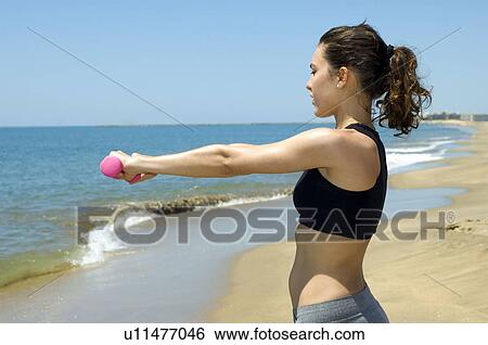 Woman, Fitness, Gymnastics, Brown hair, Pigtail, Ponytail, Long hair View Large Photo Image Stock Photograph - Woman, Fitness, Gymnastics, Brown hair, Pigtail, Ponytail, Long hair. Fotosearch