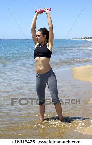 Woman, Fitness, Gymnastics, Brown hair, Pigtail, Ponytail, Long hair View Large Photo Image Stock Photography - Woman, Fitness, Gymnastics, Brown hair, Pigtail, Ponytail, Long hair. Fotosearch