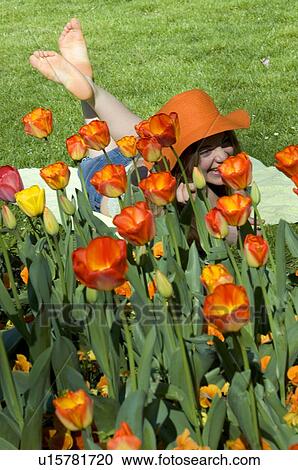 Woman, Young, Nature, Country, Flowers, Beauty, Blond View Large Photo Image Stock Image - Woman, Young, Nature, Country, Flowers, Beauty, Blond. Fotosearch