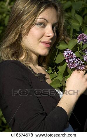 Woman, Young, Nature, Country, Flowers, Beauty, Blond View Large Photo Image Stock Photo - Woman, Young, Nature, Country, Flowers, Beauty, Blond. Fotosearch