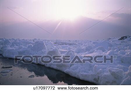 Drift Ice And The Morning Sun View Large Photo Image Stock Image - Drift Ice And The Morning Sun. Fotosearch