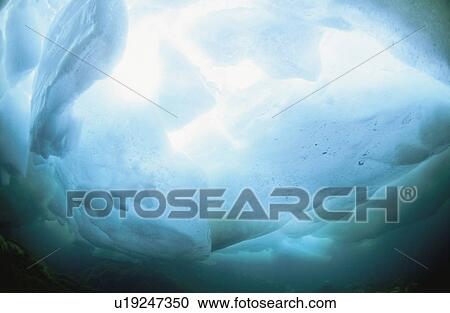 Stock Image - Underwater Drift Ice. Fotosearch