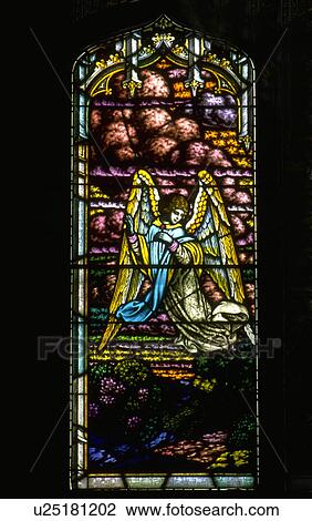 Angel flying stained glass window View Large Photo Image Stock Image - Angel flying stained glass window. Fotosearch