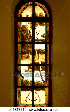Stained glass window View Large Photo Image Stock Photo - Stained glass window. Fotosearch