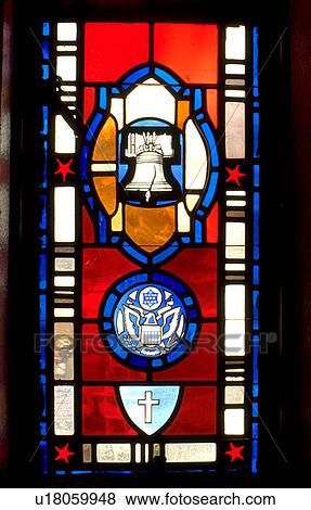 Church Stained Glass Window View Large Photo Image Stock Photo - Church Stained Glass Window. Fotosearch
