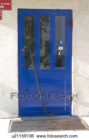 Blue door. Rawa Mazowiecka Central Poland View Large Photo Image Stock Photograph - Blue door. Rawa Mazowiecka Central Poland. Fotosearch
