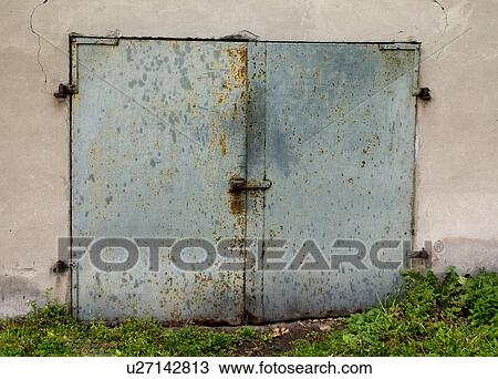 Metal storage room door. Rawa Mazowiecka Central Poland View Large Photo Image Stock Image - Metal storage room door. Rawa Mazowiecka Central Poland. Fotosearch