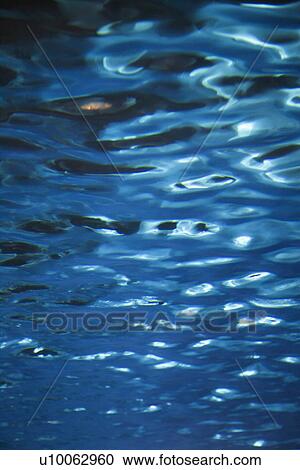 Stock Image - Blue rippled water.. Fotosearch
