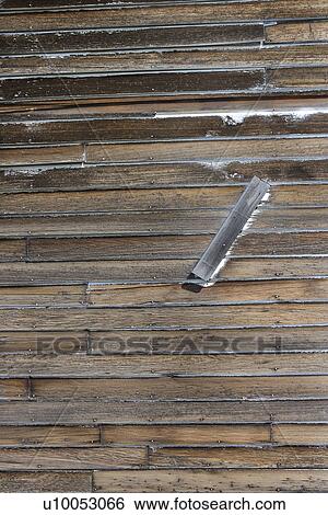 Close up of side of rustic wooden building View Large Photo Image Stock Photograph - Close up of side of rustic wooden building. Fotosearch