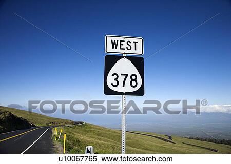 Highway 378 West road sign in Haleakala National Park, Maui, Hawaii View Large Photo Image Stock Photography - Highway 378 West road sign in Haleakala National Park, Maui, Hawaii. Fotosearch