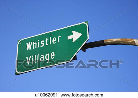 Sign for Whistler Village View Large Photo Image Stock Image - Sign for Whistler Village. Fotosearch