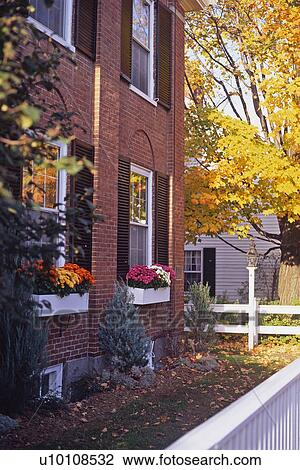 Home in Autumn View Large Photo Image Stock Image - Home in Autumn. Fotosearch