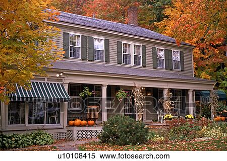Stock Photography - Home in Autumn. Fotosearch