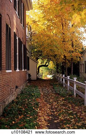 Stock Image - Home in Fall. Fotosearch