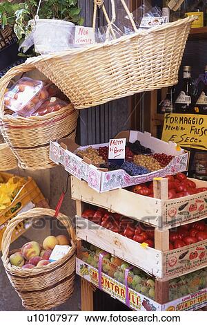 Stock Photo - Italian Market produce. Fotosearch