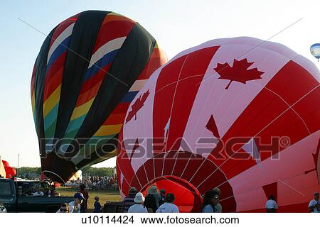 Picture - Gatineau Hot Air Balloon Festival, Quebec Canada . Fotosearch