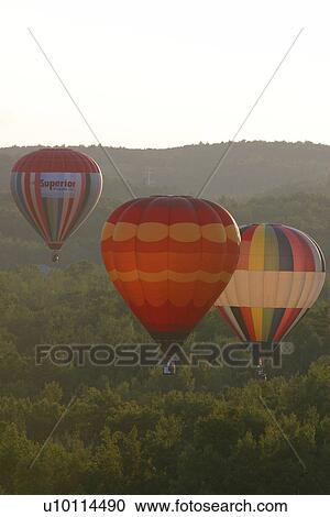 Stock Image - Gatineau Hot Air Balloon Festival, Quebec Canada . Fotosearch