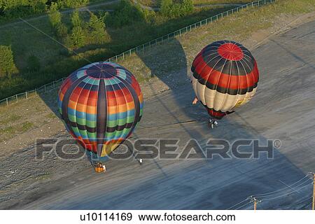 Stock Photo - Gatineau Hot Air Balloon Festival, Quebec Canada . Fotosearch