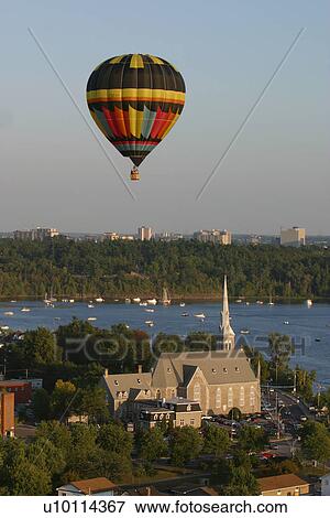 Gatineau Hot Air Balloon Festival, Quebec Canada View Large Photo Image Stock Photo - Gatineau Hot Air Balloon Festival, Quebec Canada. Fotosearch