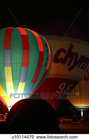 Gatineau Hot Air Balloon Festival, Quebec Canada -night glow View Large Photo Image Stock Photo - Gatineau Hot Air Balloon Festival, Quebec Canada -night glow. Fotosearch