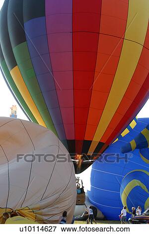 Stock Photo - Gatineau Hot Air Balloon Festival, Quebec Canada. Fotosearch