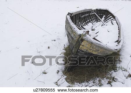 Stock Photography - Boat, Damaged, Close-Up, Broken, Abandoned. Fotosearch
