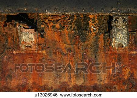 Stock Photograph - industrial, surface, texture, oxidation, rust, rusted. Fotosearch