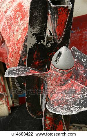 Stock Image - rusted, rusty, propeller, transportation, out of use, damaged. Fotosearch